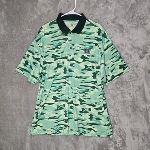 Hawaii Polo Shirt Mens 2XL Green Camouflage Print Short Sleeve Golf‎ Athletic